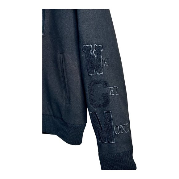 Hudson Outerwear x Babe Collaboration Embroidered Sequin Black Jacket Men's Sz L - Picture 7 of 16